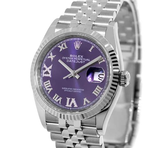 womens rolex replica purple dial|rolex datejust 126234.